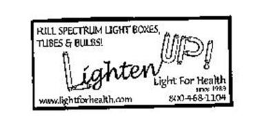 FULL SPECTRUM LIGHT BOXES, TUBES & BULBS! LIGHTEN UP!