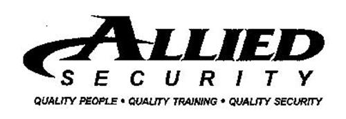 ALLIED SECURITY QUALITY PEOPLE QUALITY TRAINING QUALITY SECURITY