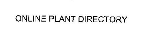ONLINE PLANT DIRECTORY