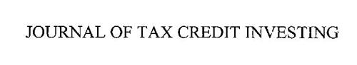 JOURNAL OF TAX CREDIT INVESTING