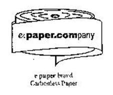 E.PAPER.COMPANY E.PAPER BRAND CARBONLESS PAPER