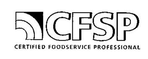 CFSP CERTIFIED FOODSERVICE PROFESSIONAL