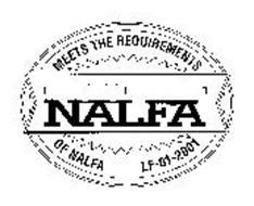 NALFA MEETS THE REQUIREMENTS OF NALFA LF-01-2001