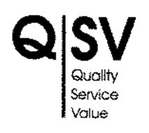 QSV QUALITY SERVICE VALUE