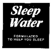 SLEEP WATER FORMULATED TO HELP YOU SLEEP