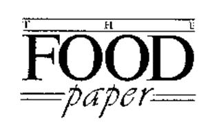 THE FOOD PAPER