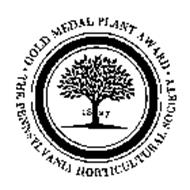 GOLD MEDAL PLANT AWARD THE PENNSYLVANIA HORTICULTURAL SOCIETY 1827