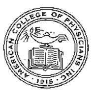 AMERICAN COLLEGE OF PHYSICIANS INC 1915
