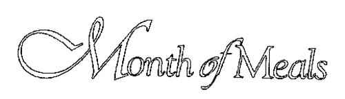 MONTH OF MEALS