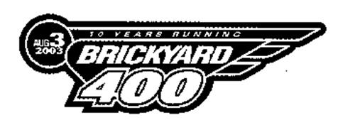 10 YEARS RUNNING AUG 3 2003 BRICKYARD 400
