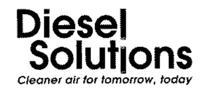 DIESEL SOLUTIONS CLEANER AIR FOR TOMORROW, TODAY
