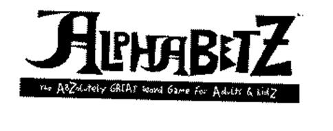 ALPHABETZ THE ABZOLUTELY GREAT WORD GAME FOR ADULTS & KIDZ