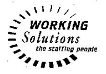 WORKING SOLUTIONS THE STAFFING PEOPLE