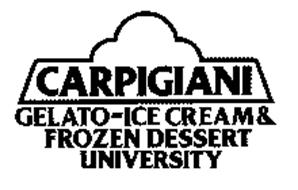 CARPIGIANI GELATO-ICE CREAM & FROZEN DESSERT UNIVERSITY