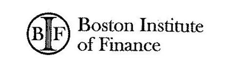 BF BOSTON INSTITUTE OF FINANCE