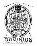 12 FL. OZ. OLD DOMINION BREWING OAK BARREL STOUT DOMINION FERMENTED WITH VANILLA BEANS & OAK CHIPS