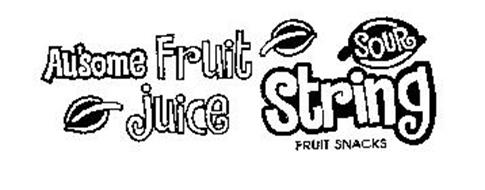 AU'SOME FRUIT JUICE STRING FRUIT SNACKS SOUR