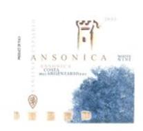 ANSONICA CANTINA CAPALBIO COSTA DELL' ARGENTARIO D.O.C. WHITE WINE 2003 PRODUCT OF ITALY
