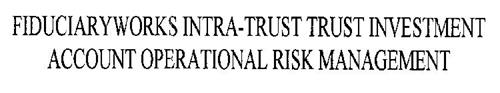 FIDUCIARYWORKS INTRA-TRUST TRUST INVESTMENT ACCOUNT OPERATIONAL RISK MANAGEMENT