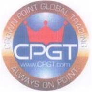 CPGT WWW.CPGT.COM CROWN POINT GLOBAL TRADING ALWAYS ON POINT