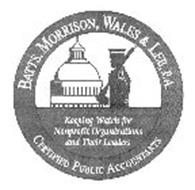 BATTS, MORRISON, WALES & LEE, P.A. CERTIFIED PUBLIC ACCOUNTANTS KEEPING WATCH FOR NONPROFIT ORGANIZATIONS AND THEIR LEADERS
