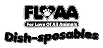 FL  AA FOR LOVE OF ALL ANIMALS DISH-SPOSABLES