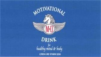 MOTIVATIONAL DRINK M·D FOR HEALTHY MIND & BODY LEMON-LIME VITAMIN SODA