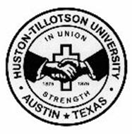 · HUSTON-TILLOTSON UNIVERSITY · AUSTIN TEXAS IN UNION STRENGTH 1875 1876