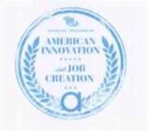 THE OFFICIAL SPONSOR OF AMERICAN INNOVATION AND JOB CREATION A