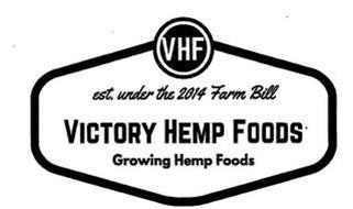 VHF EST. UNDER THE 2014 FARM BILL VICTORY HEMP FOODS GROWING HEMP FOODS