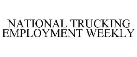 NATIONAL TRUCKING EMPLOYMENT WEEKLY