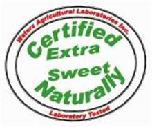 CERTIFIED NATURALLY SWEET WATERS AGRICULTURAL LABORATORIES INC. LABORATORY TESTED