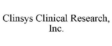 CLINSYS CLINICAL RESEARCH, INC.