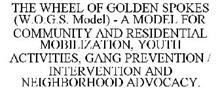 THE WHEEL OF GOLDEN SPOKES (W.O.G.S. MODEL) - A MODEL FOR COMMUNITY AND RESIDENTIAL MOBILIZATION, YOUTH ACTIVITIES, GANG PREVENTION / INTERVENTION AND NEIGHBORHOOD ADVOCACY.
