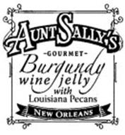 AUNT SALLY'S GOURMET BURGUNDY WINE JELLY WITH LOUISIANA PECANS NEW ORLEANS