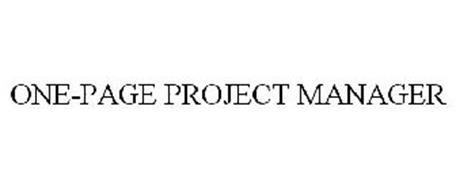 ONE-PAGE PROJECT MANAGER