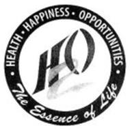 · HEALTH · HAPPINESS · OPPORTUNITIES · H2O THE ESSENCE OF LIFE