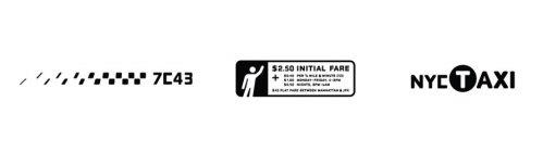 7C43 $2.50 INITIAL FARE NYCTAXI