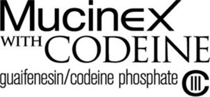 MUCINEX WITH CODEINE GUAIFENESIN/CODEINE PHOSPHATE C III