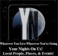 YN WHEREVER YOU LIVE WHEREVER YOU'RE GOING YOUR NIGHTS ON US! LOCAL PEOPLE, PLACES, & EVENTS!