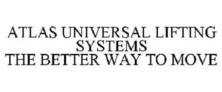 ATLAS UNIVERSAL LIFTING SYSTEMS THE BETTER WAY TO MOVE