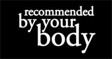 RECOMMENDED BY YOUR BODY