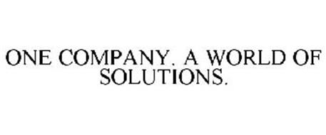 ONE COMPANY. A WORLD OF SOLUTIONS.