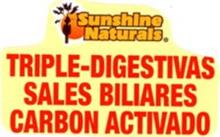 TRIPLE-DIGESTIVAS SALES BILIARES CARBON ACTIVADO SUNSHINE NATURALS