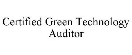 CERTIFIED GREEN TECHNOLOGY AUDITOR