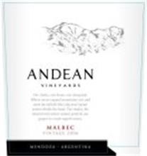 ANDEAN VINEYARDS THE ANDES, OUR HOME, OUR VINEYARDS. WHERE SNOW-CAPPED MOUNTAINS RISE AND MEET AN INFINITE BLUE SKY AND CRYSTAL WATERS DIVIDE THE LAND. THE ANDES, THE IDEAL TERROIR WHERE NATURE PROTECTS OUR GRAPES TO CREATE SUPERB WINES. MALBEC VINTAGE 2006 MENDOZA - ARGENTINA