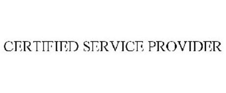CERTIFIED SERVICE PROVIDER