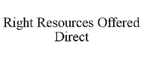 RIGHT RESOURCES OFFERED DIRECT