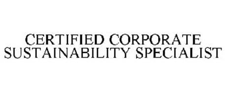 CERTIFIED CORPORATE SUSTAINABILITY SPECIALIST