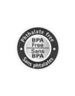 BPA FREE SANS BPA · PHTHALATE FREE · SANS PHTALATES